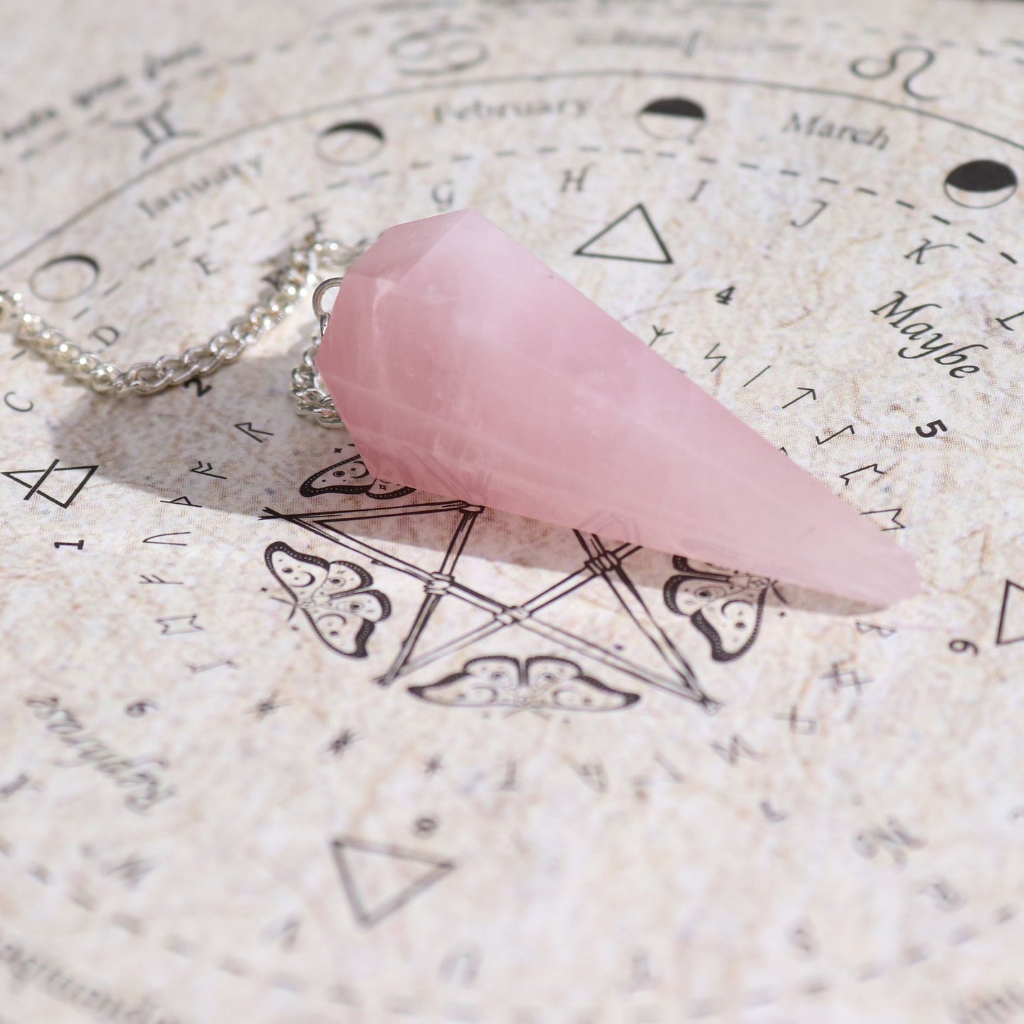 Ancient Witch Spell Wierook – Liefde met Rozenkwarts Pendel