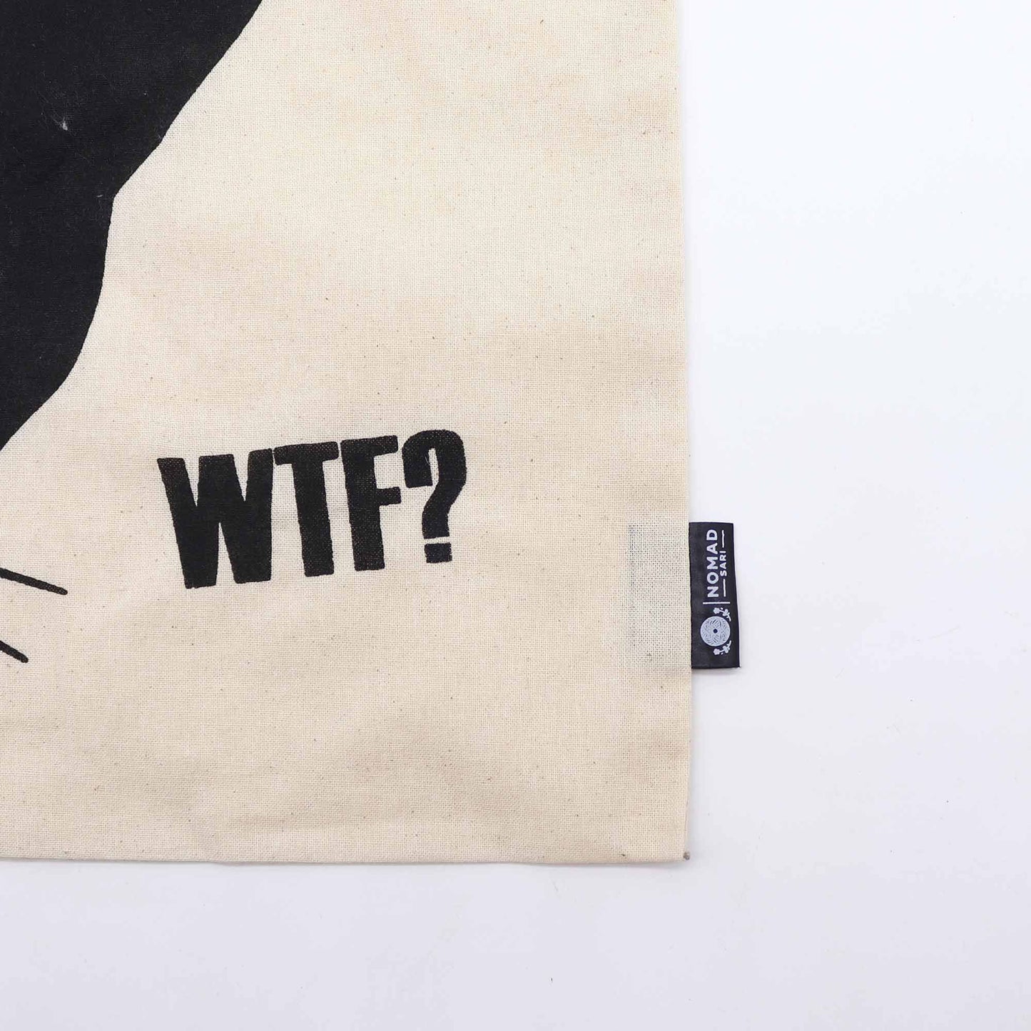 Nomad Sari Iconic Basic Tote Bag – Black Cat – Naturel 4oz