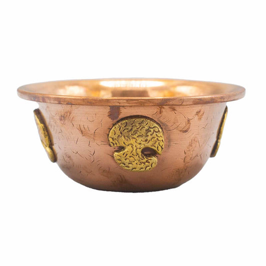 Koperen Rituele Kom - Levensboom 12x5cm