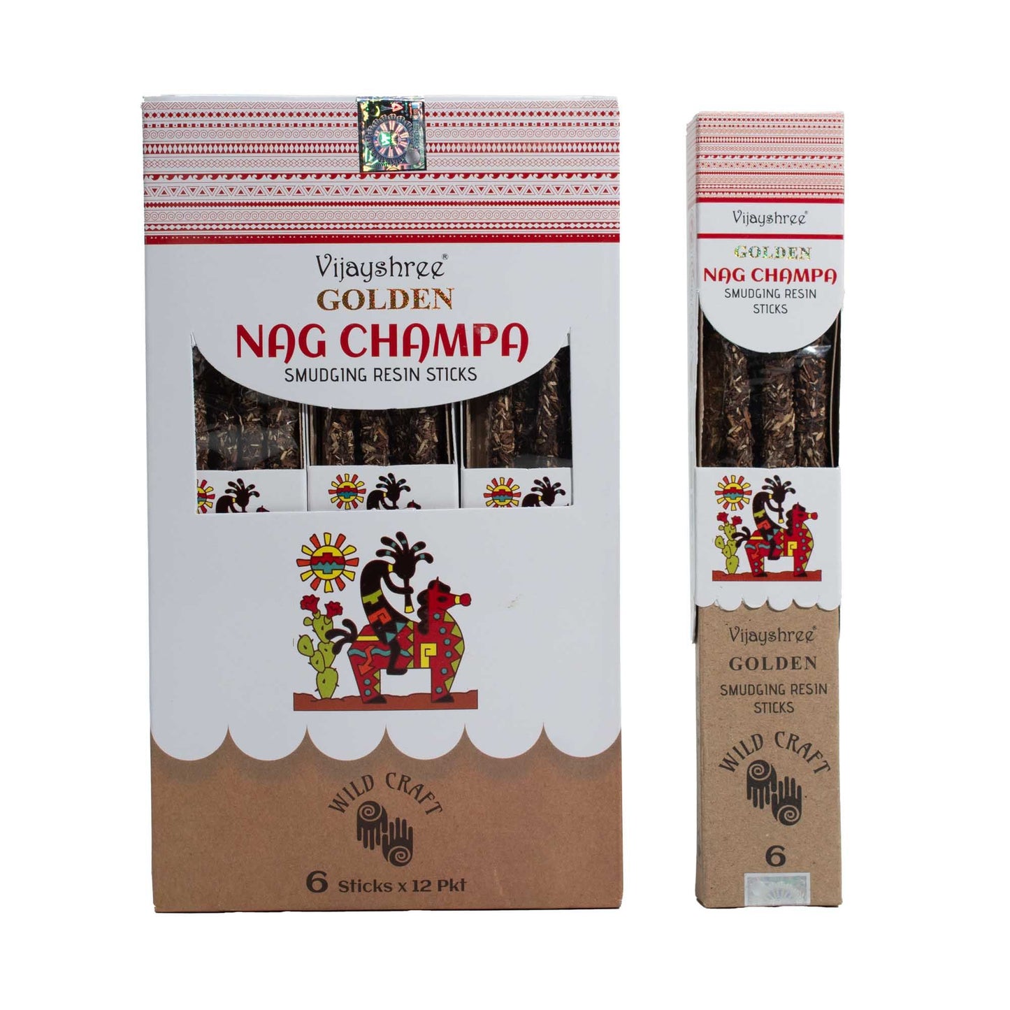Golden Nag Champa Smudging Harsstaafjes – 30g (6 stuks)