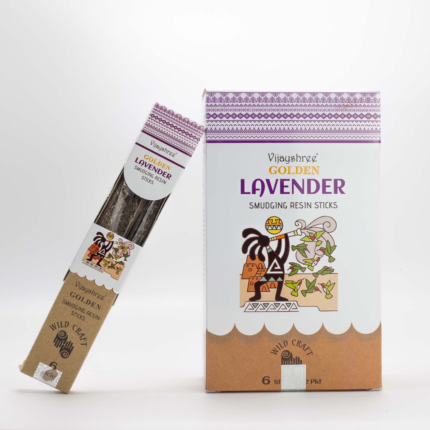 Golden Lavendel Smudging Harsstaafjes – 30g (6 stuks)