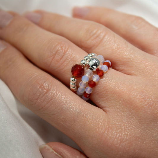 Nymph Spirit Edelstenen Ringset - Bloedmaan