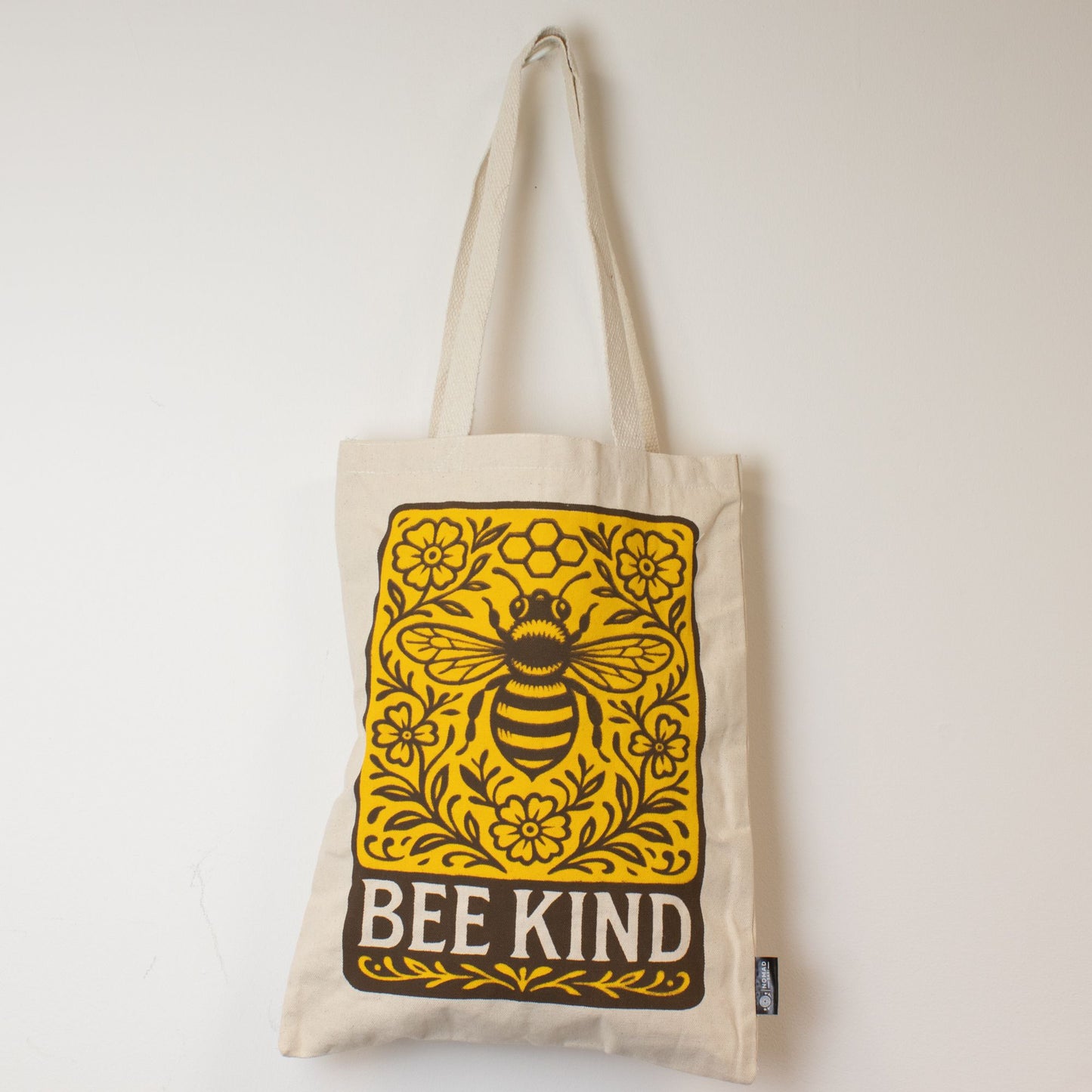 Nomad Sari Iconic Toni Tote Bag – Bee Kind – Naturel 10oz