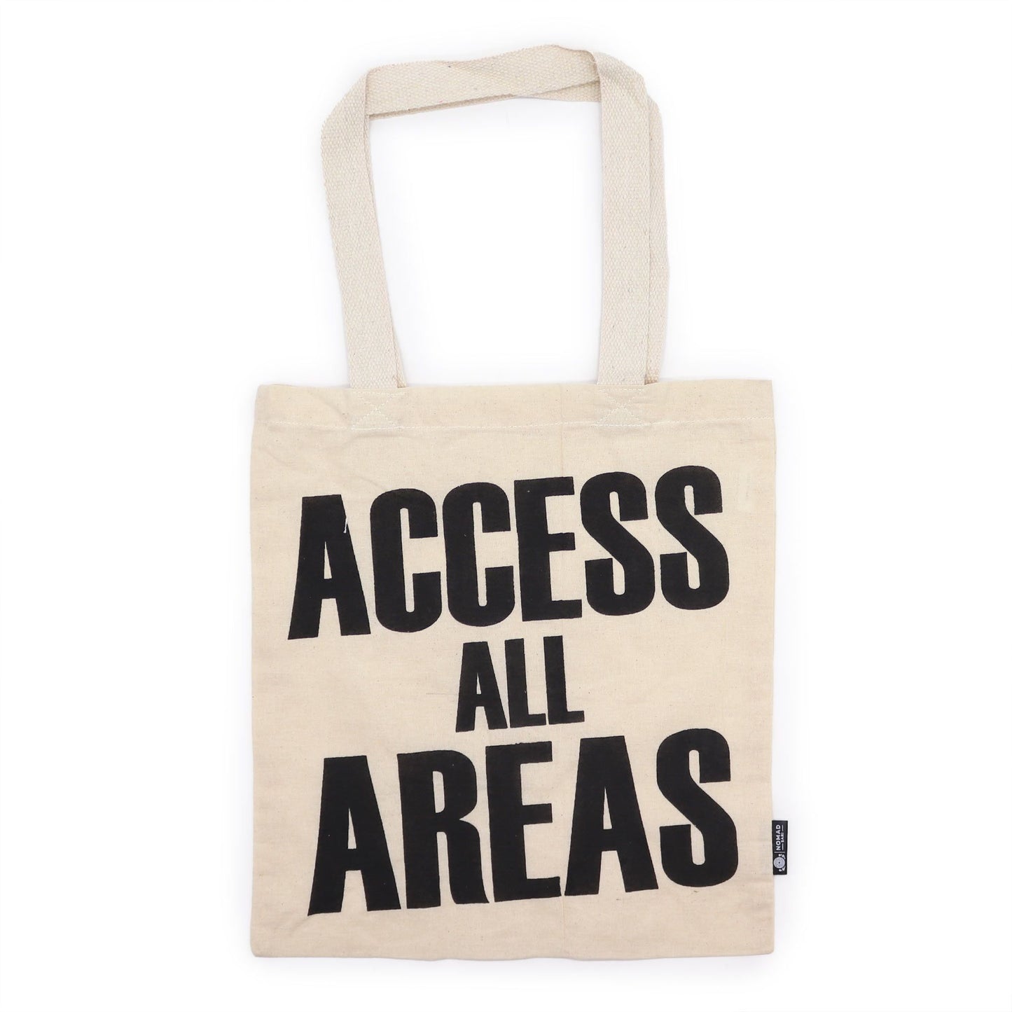 Nomad Sari Iconic Basic Tote Bag – Access All Areas – Naturel 4oz