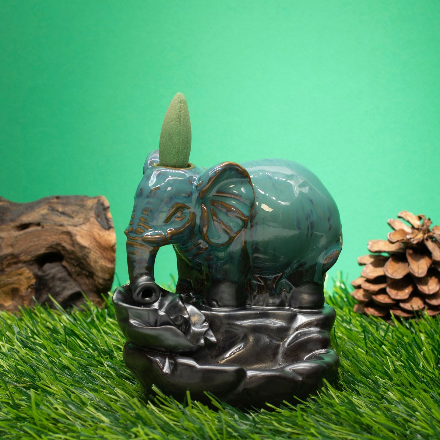 Backflow Wierookbrander - Olifant bij de Vijver