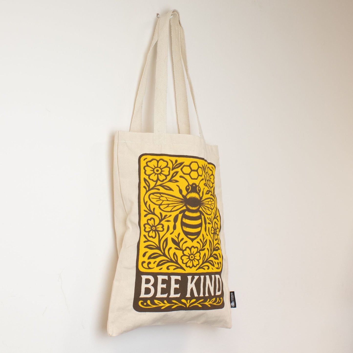 Nomad Sari Iconic Toni Tote Bag – Bee Kind – Naturel 10oz