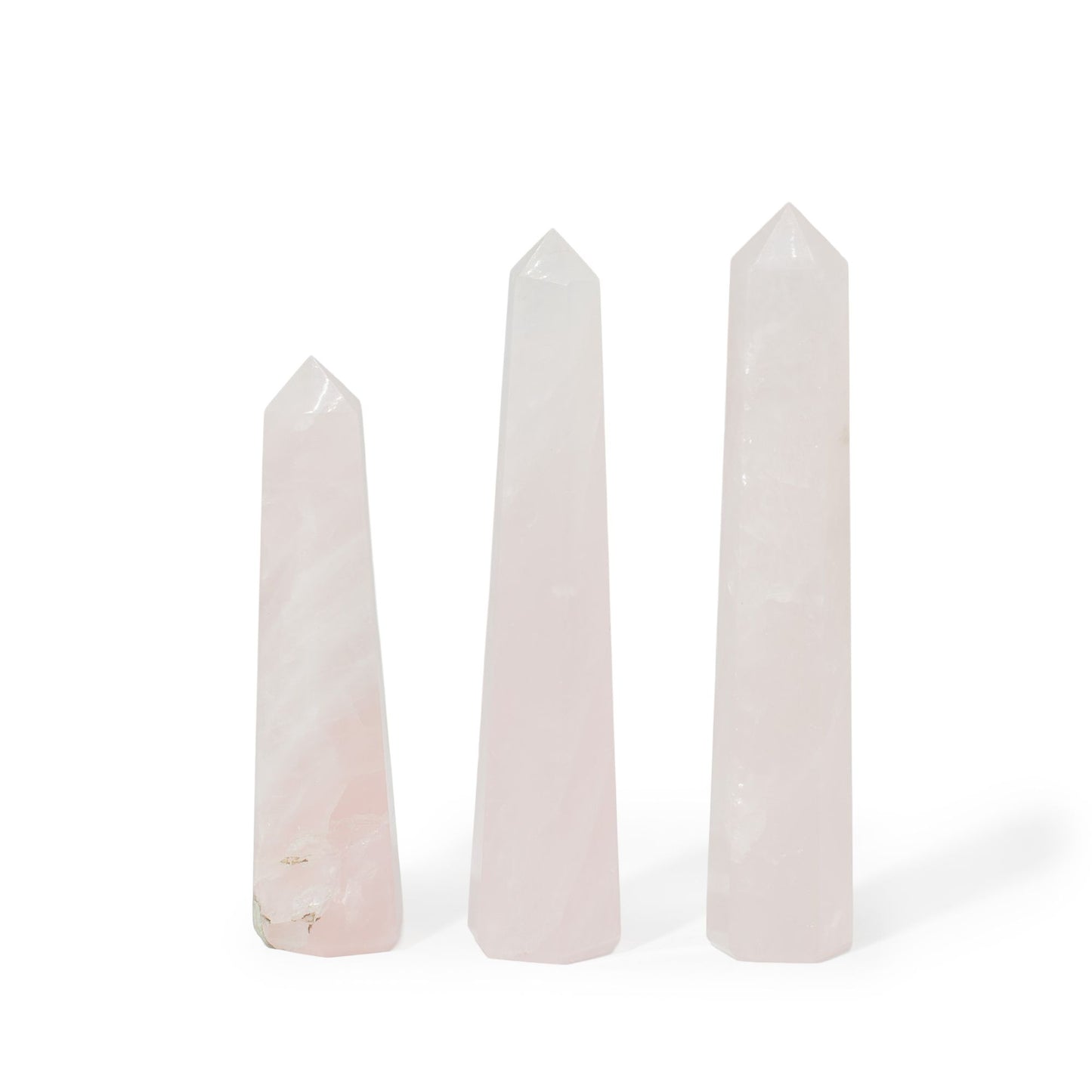 Rozenkwarts Obelisk Punt – Zes Vlakken (ca. 11 cm)