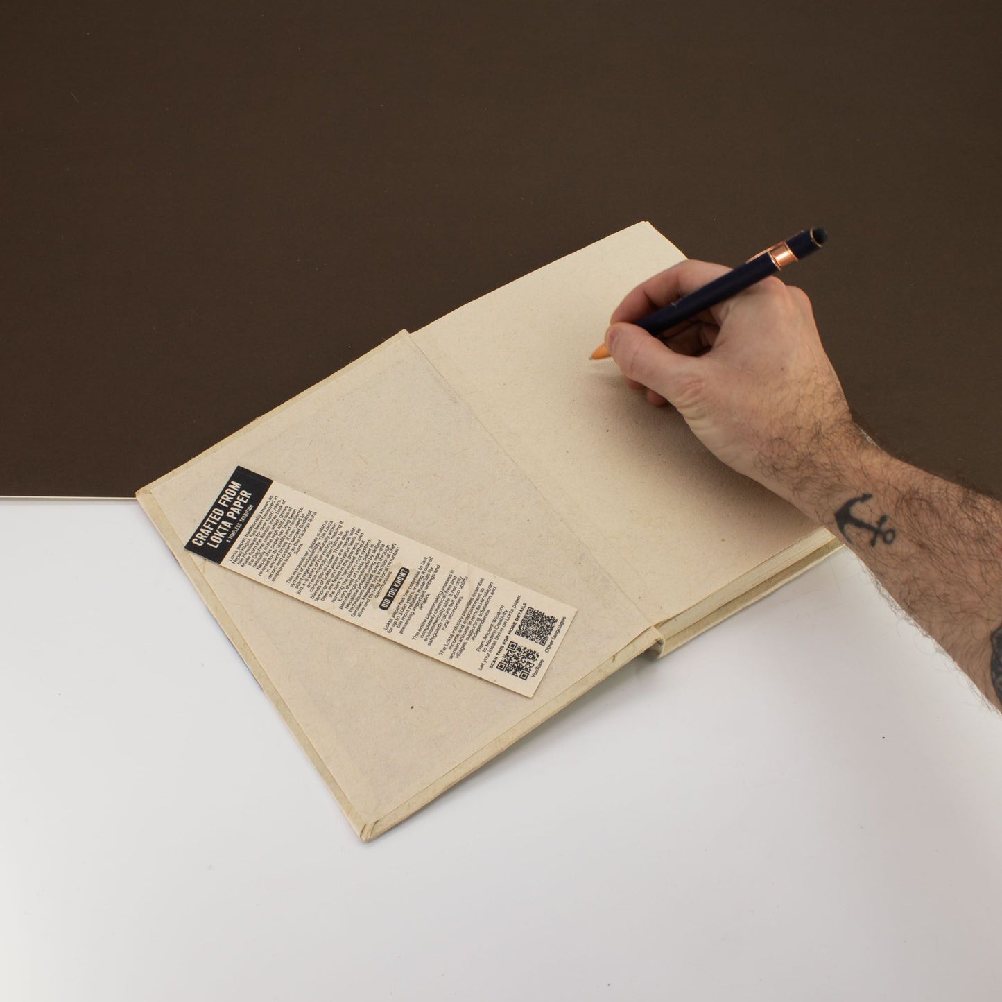 Lokta Inspiratie Notitieboek Groot (21x15cm) – 45 pagina’s – Your Potential – incl. boekenlegger