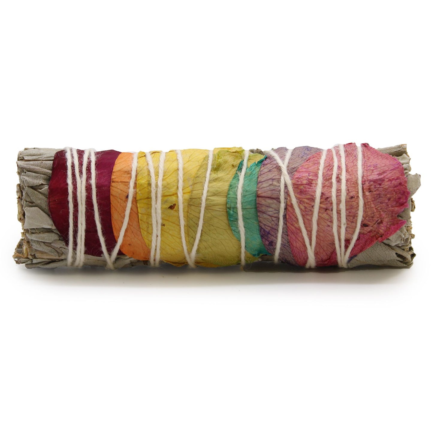 Smudge Stick - 7 Chakra's Rozenblaadjes Salie 10cm