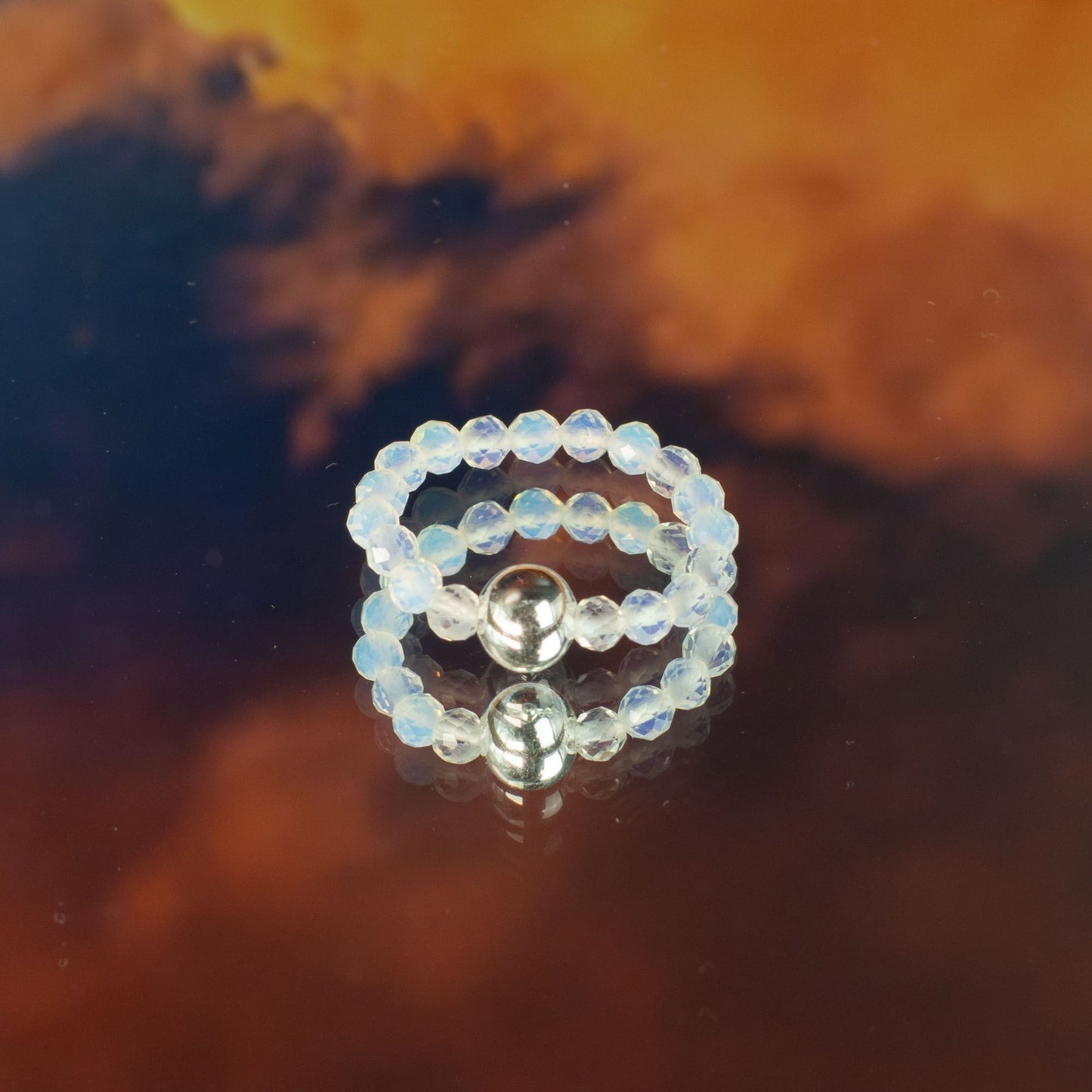 Nymph Spirit Edelstenen Ringset - Bloedmaan