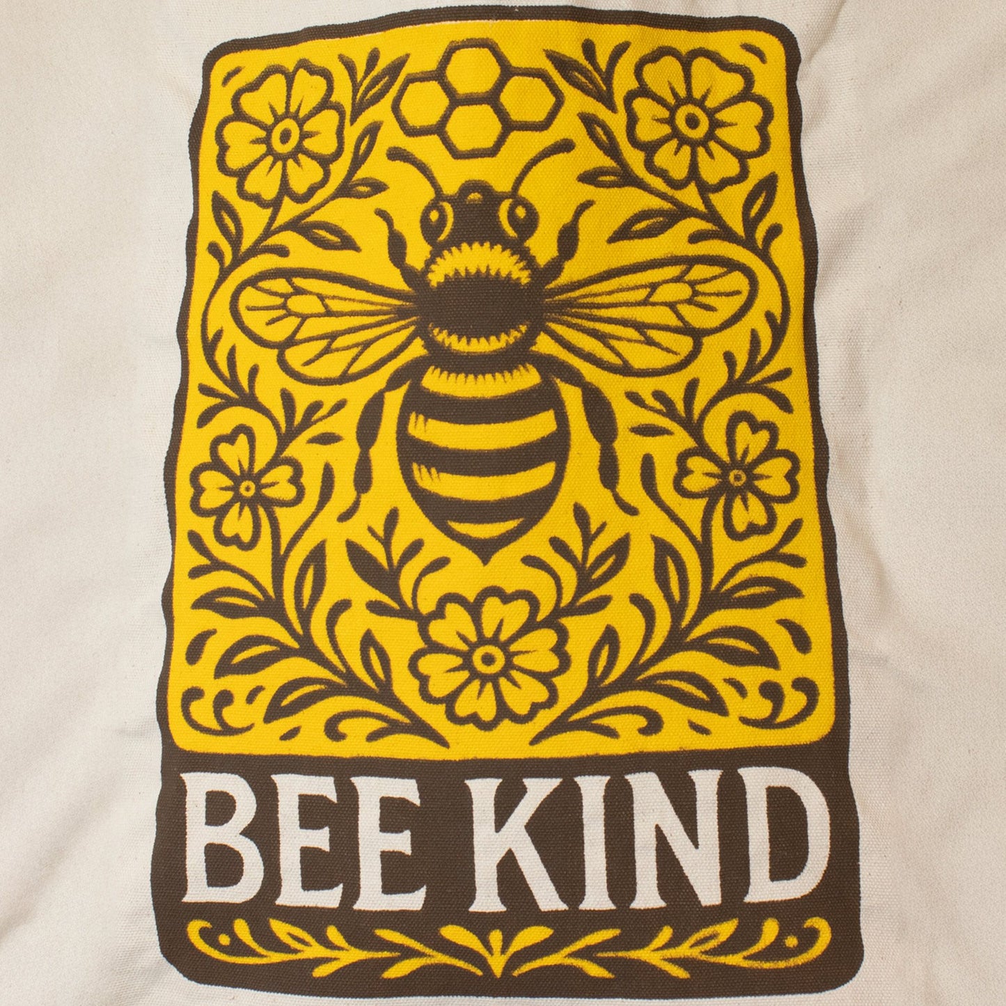 Nomad Sari Iconic Toni Tote Bag – Bee Kind – Naturel 10oz