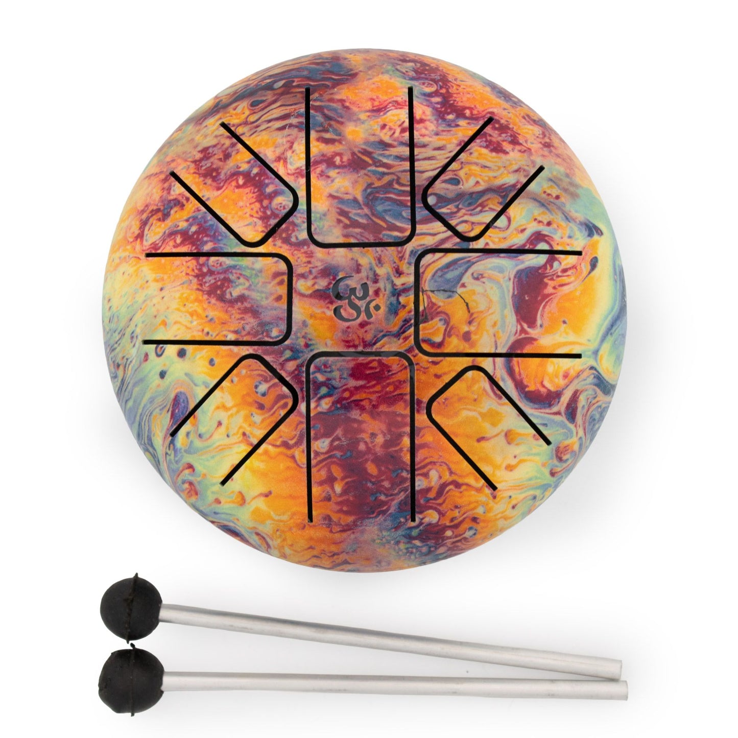 Low-Med Hapi Drum Volcanic Splash – 14x7 cm