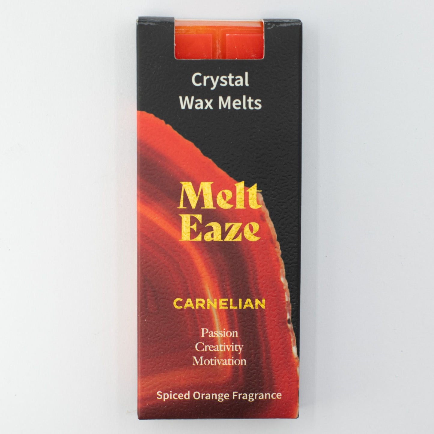 MeltEaze Carnelian Fire Wax Melts – Warme Huisgeur met Carneool | Soul Studio M