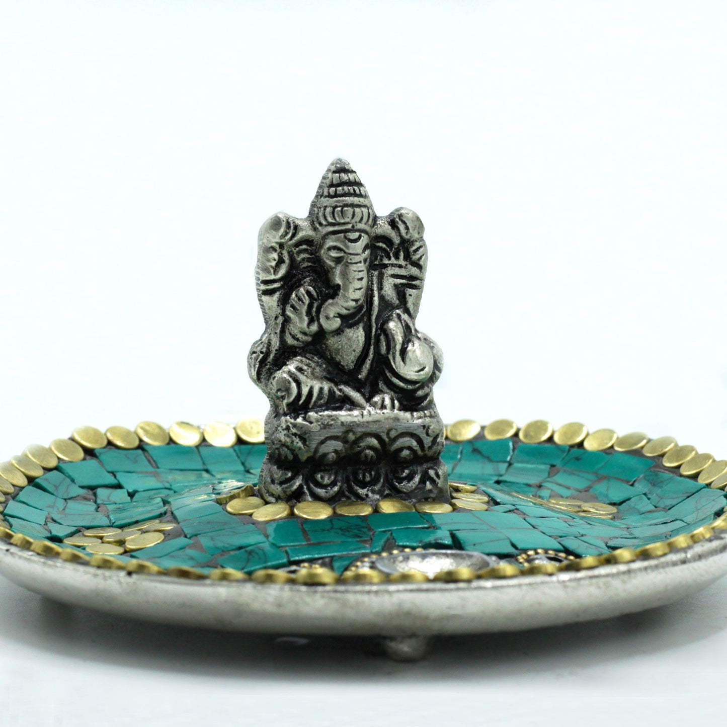 Ganesha Plaat Tibetaanse Wierookhouder – Kegels & Stokjes