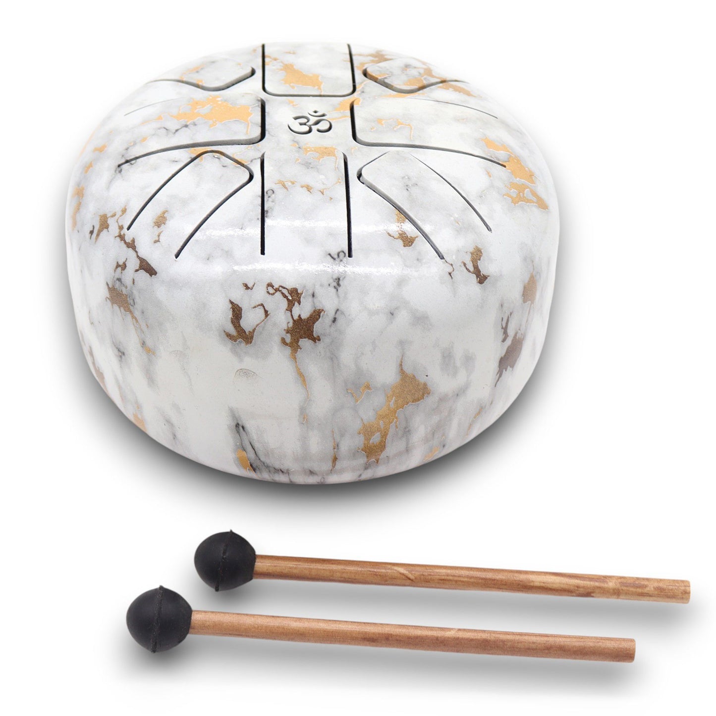 Medium Stalen Tongue Drum – Marmer (17x13 cm)