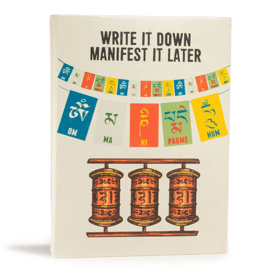 Lokta Inspiratie Notitieboek Groot (21x15cm) – 45 pagina’s – Write it Down – incl. boekenlegger