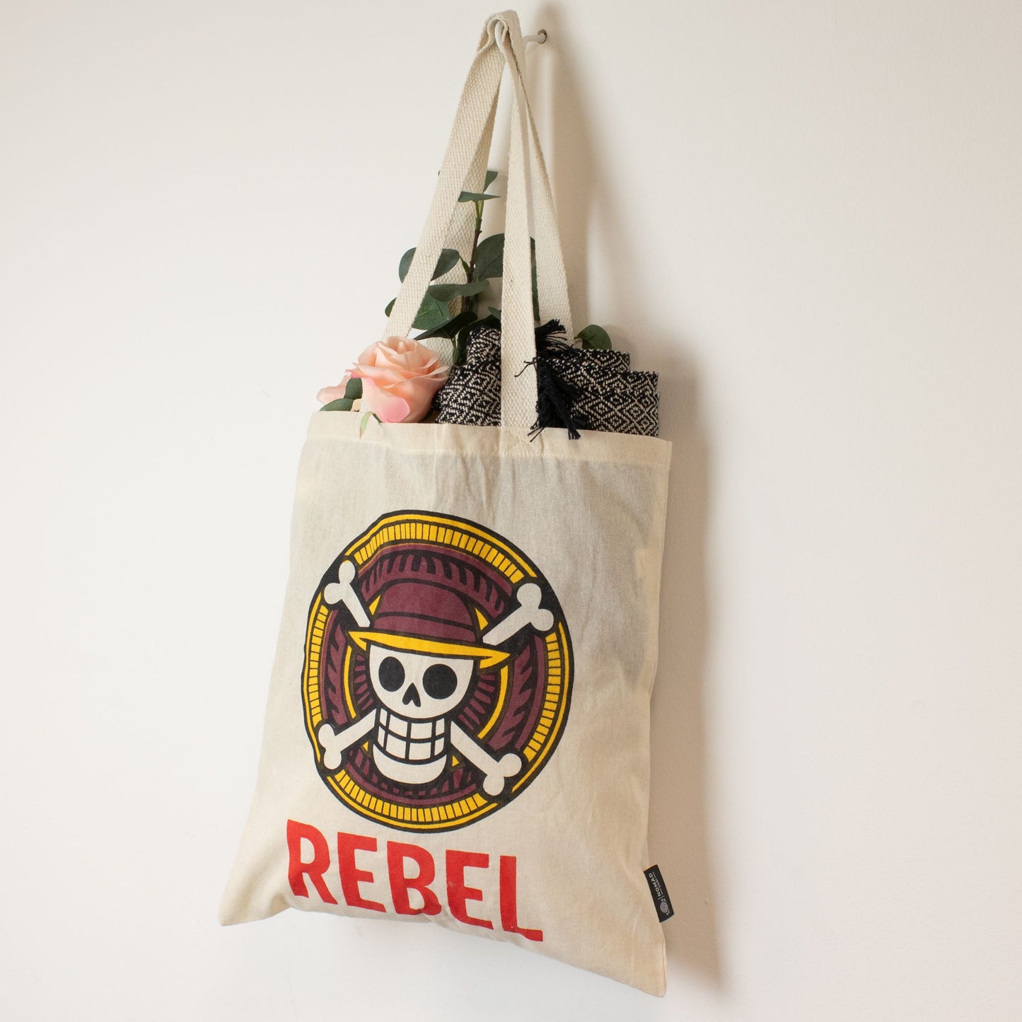 Nomad Sari Iconic Basic Tote Bag – REBEL – Naturel 4oz