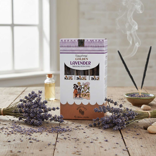 Golden Lavendel Smudging Harsstaafjes – 30g (6 stuks)