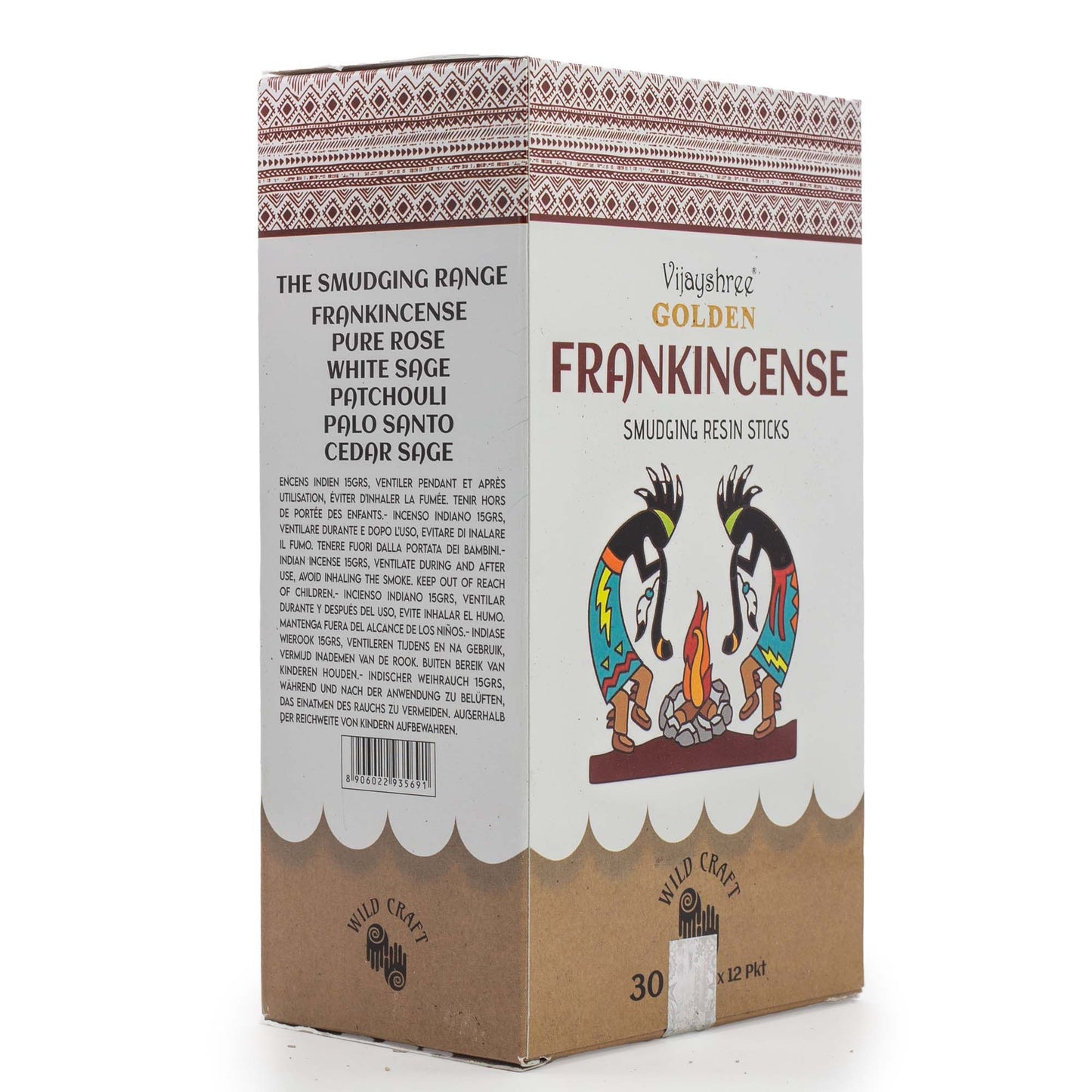 30g Golden Wierook (Frankincense) Smudging Harsstaafjes (6 stuks)