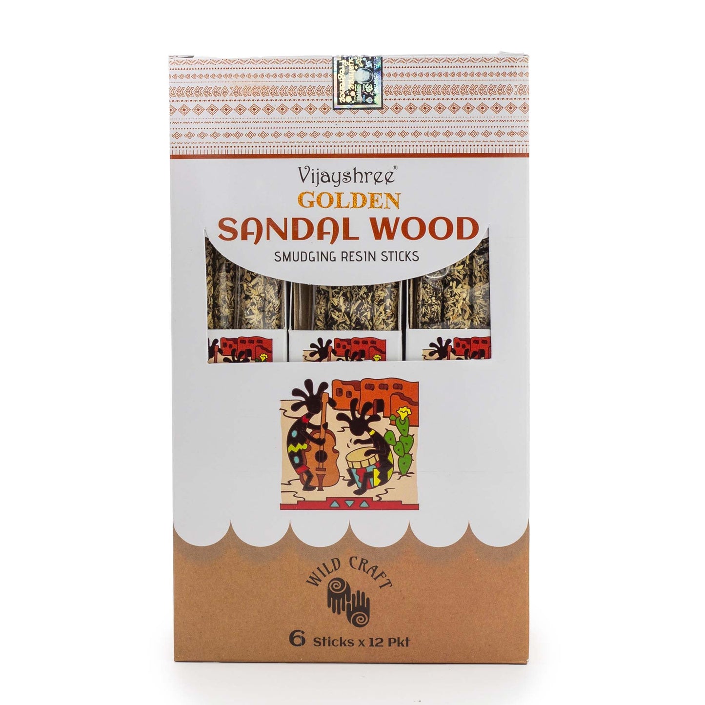 Golden Sandelhout Smudging Harsstaafjes – 30g (6 stuks)
