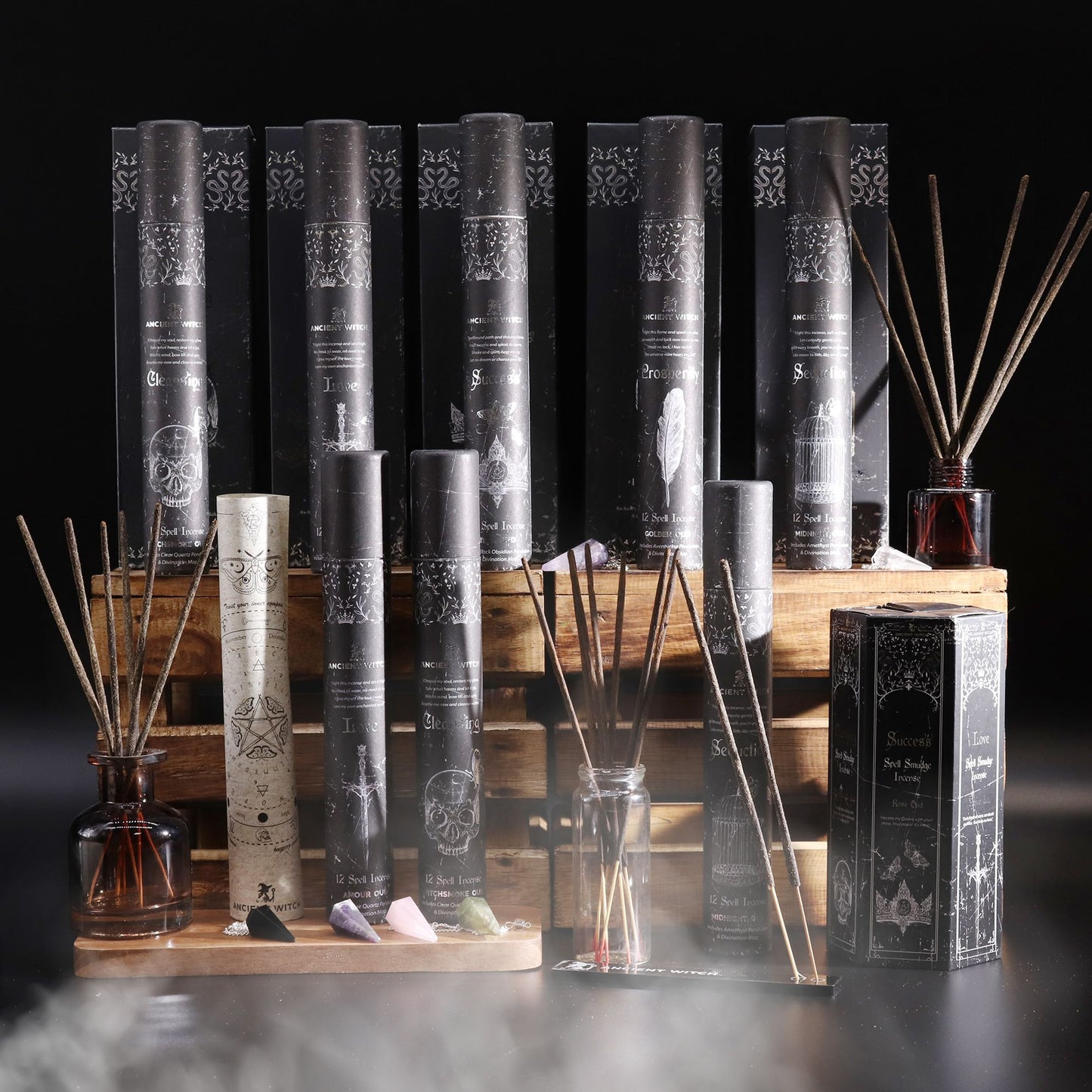 Ancient Witch Spell Wierook – Voorspoed met Aventurijn Pendel