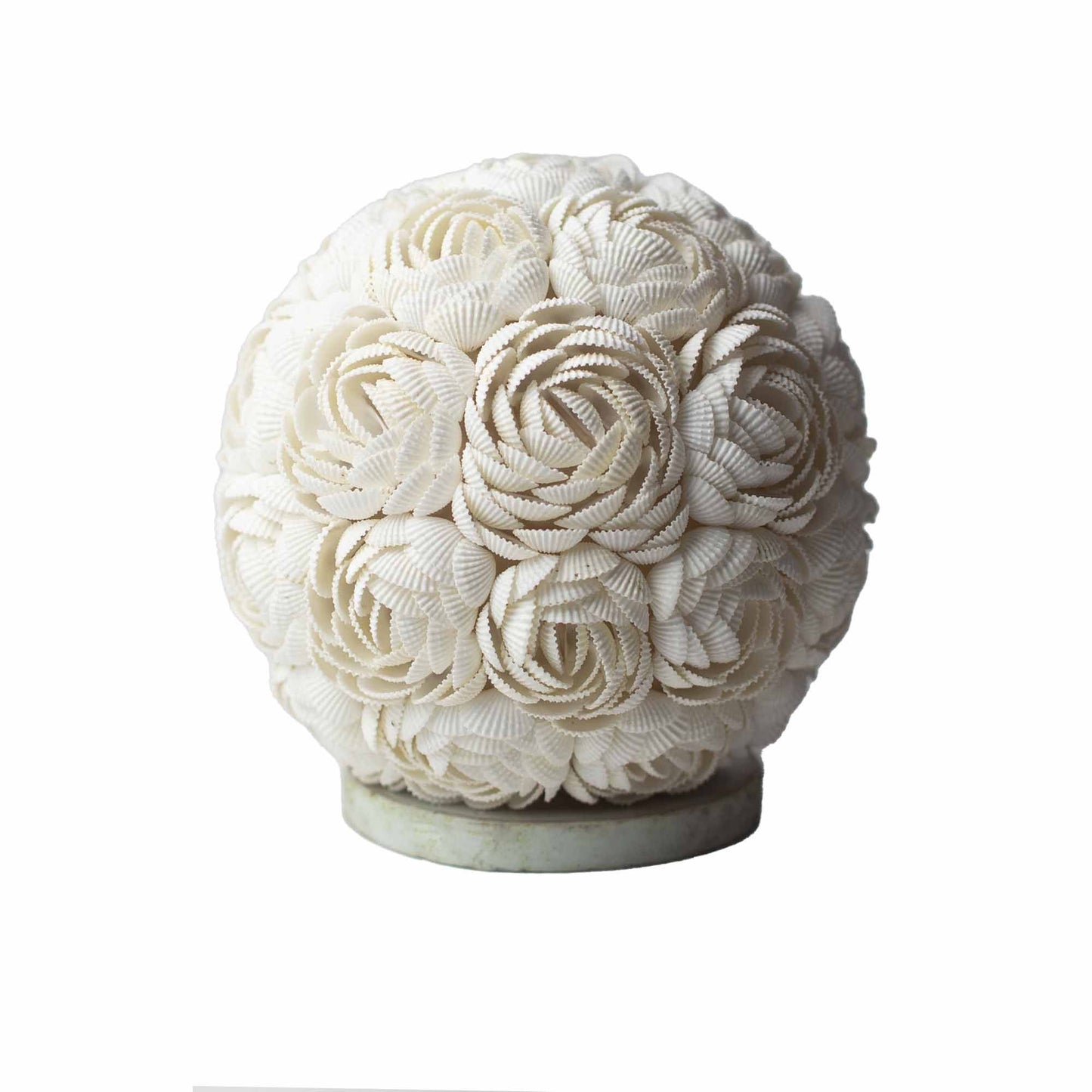 Boho Schelpen Lamp – Roze Globe | 15cm