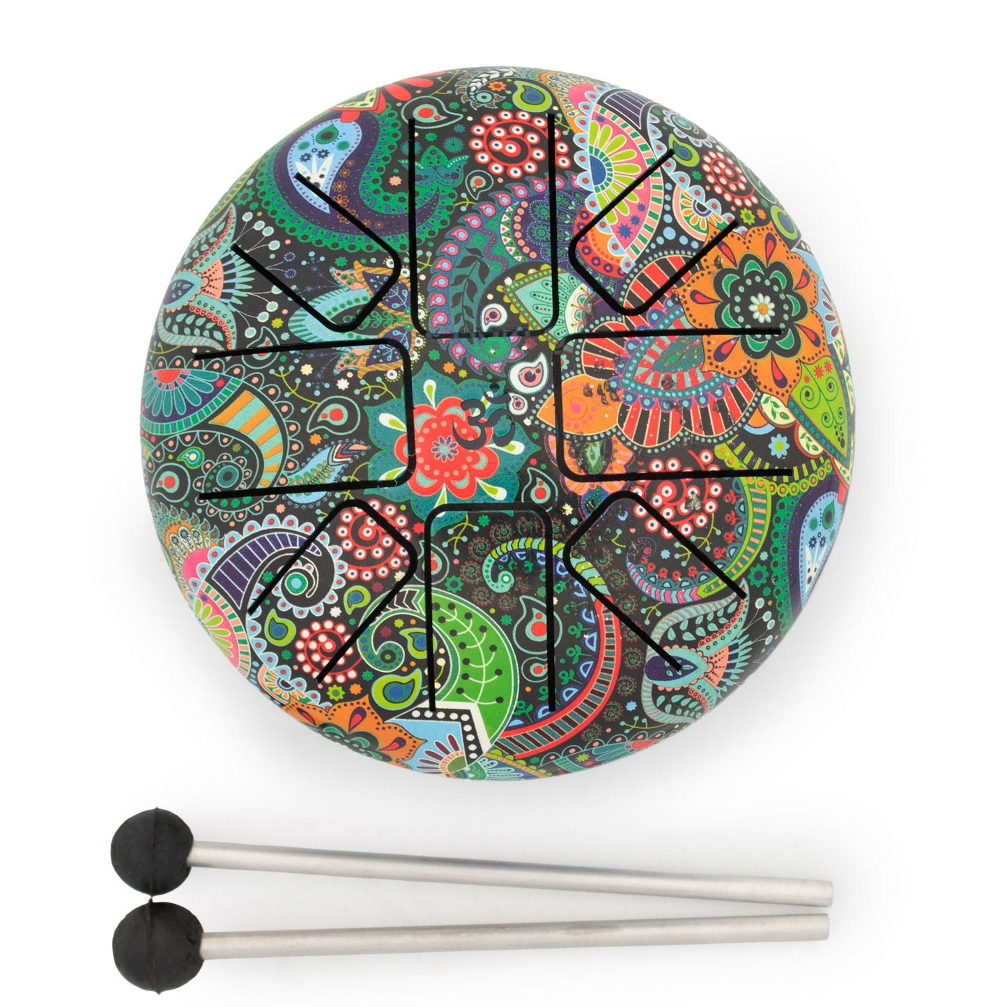 Low-Med Hapi Drum Mandala Leaf – 14x7 cm