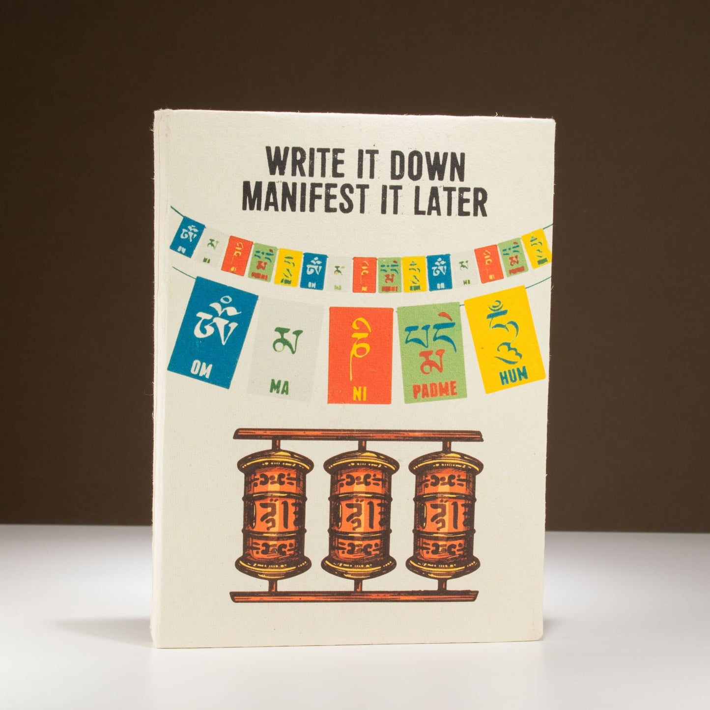 Lokta Inspiratie Notitieboek Groot (21x15cm) – 45 pagina’s – Write it Down – incl. boekenlegger