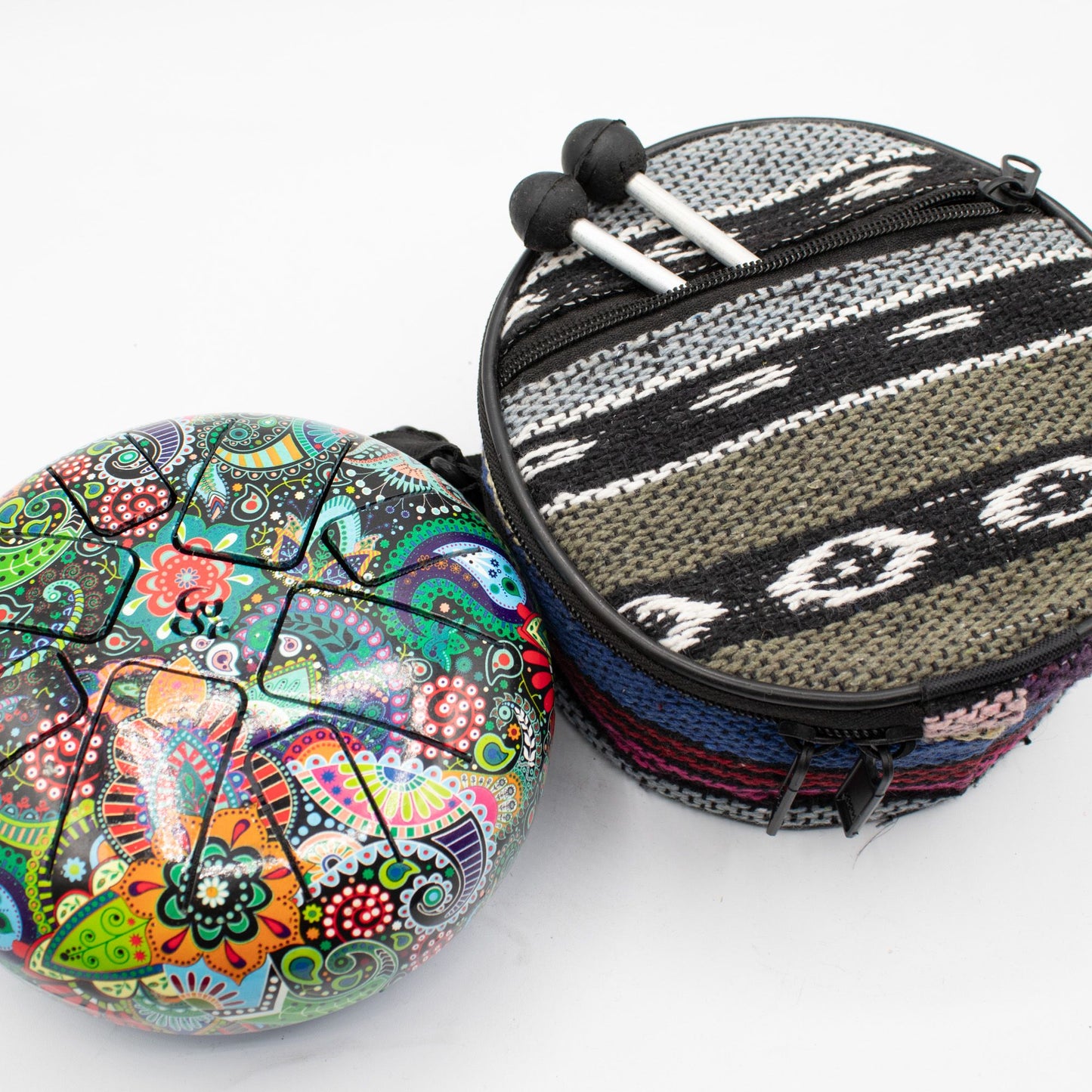 Low-Med Hapi Drum Mandala Leaf – 14x7 cm
