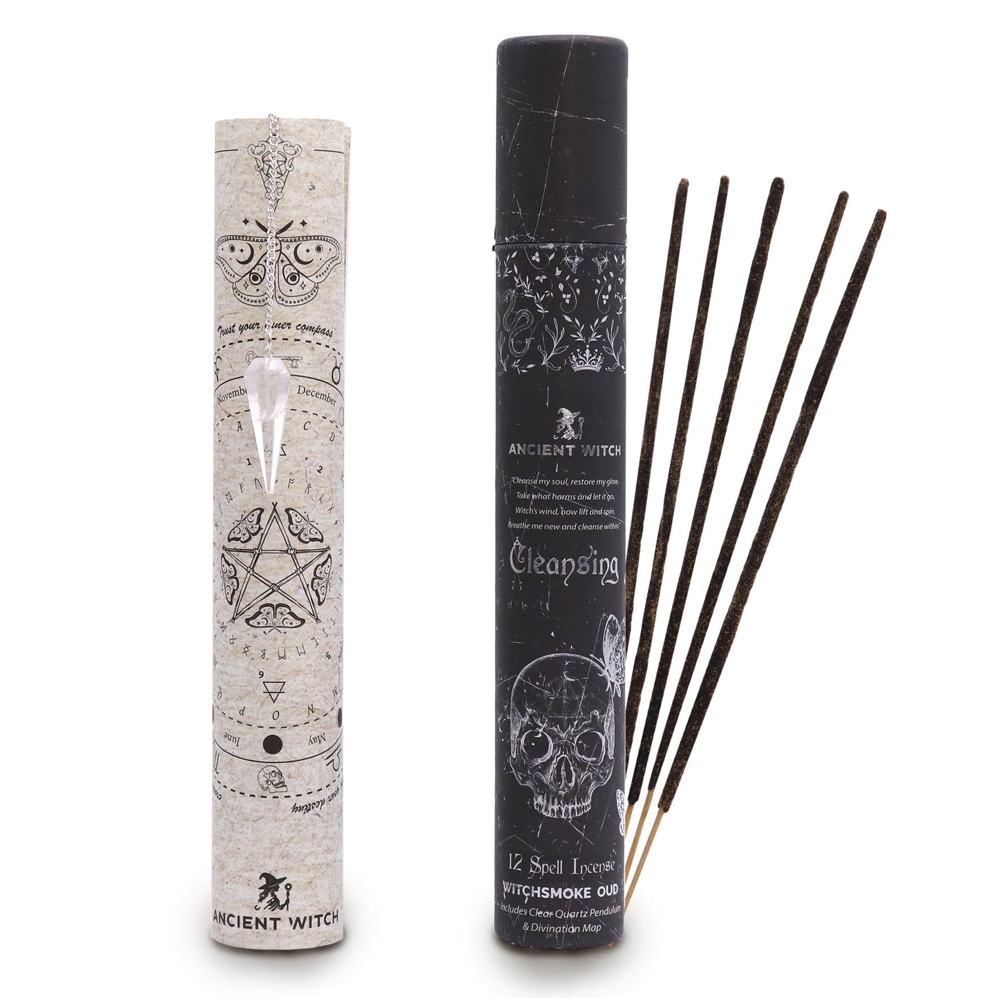 Ancient Witch Spell Wierook – Zuivering met Bergkristal Pendel