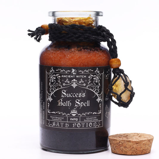 Ancient Witch Bath Spell Potion – Success | Succes & Abundantie met Citrien Amulet