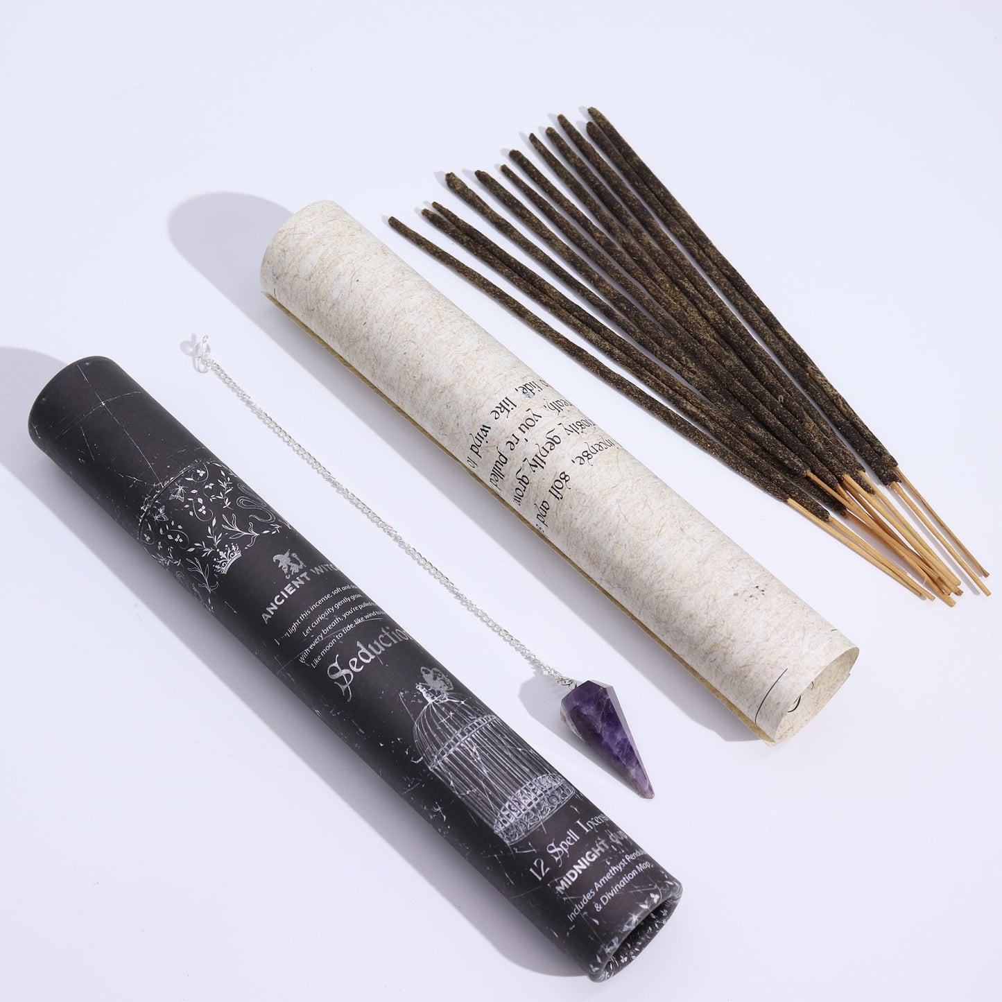 Ancient Witch Spell Wierook – Verleiding met Amethist Pendel