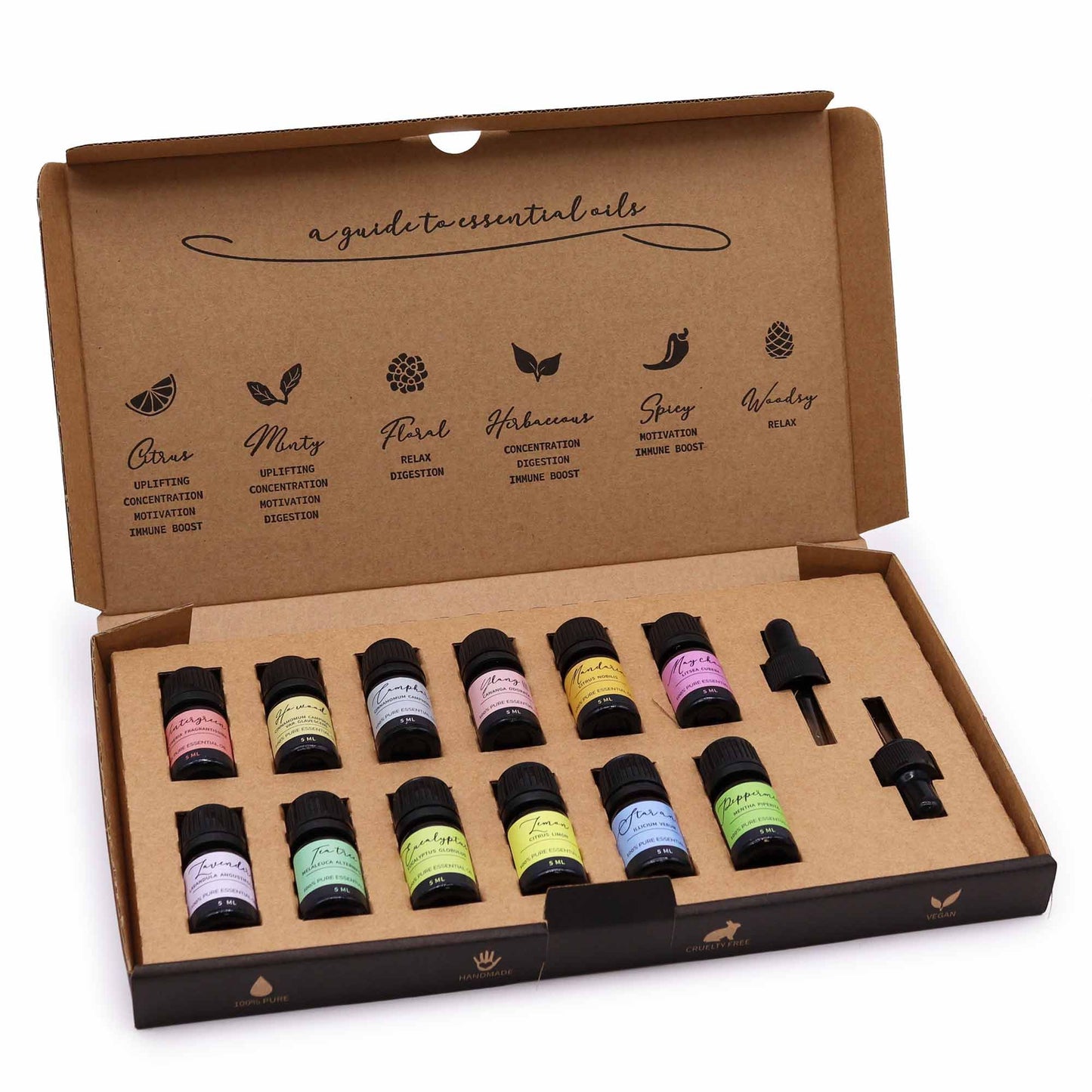Aromatherapy Etherische Oliën Set – Starterspakket | 12 Pure Oliën