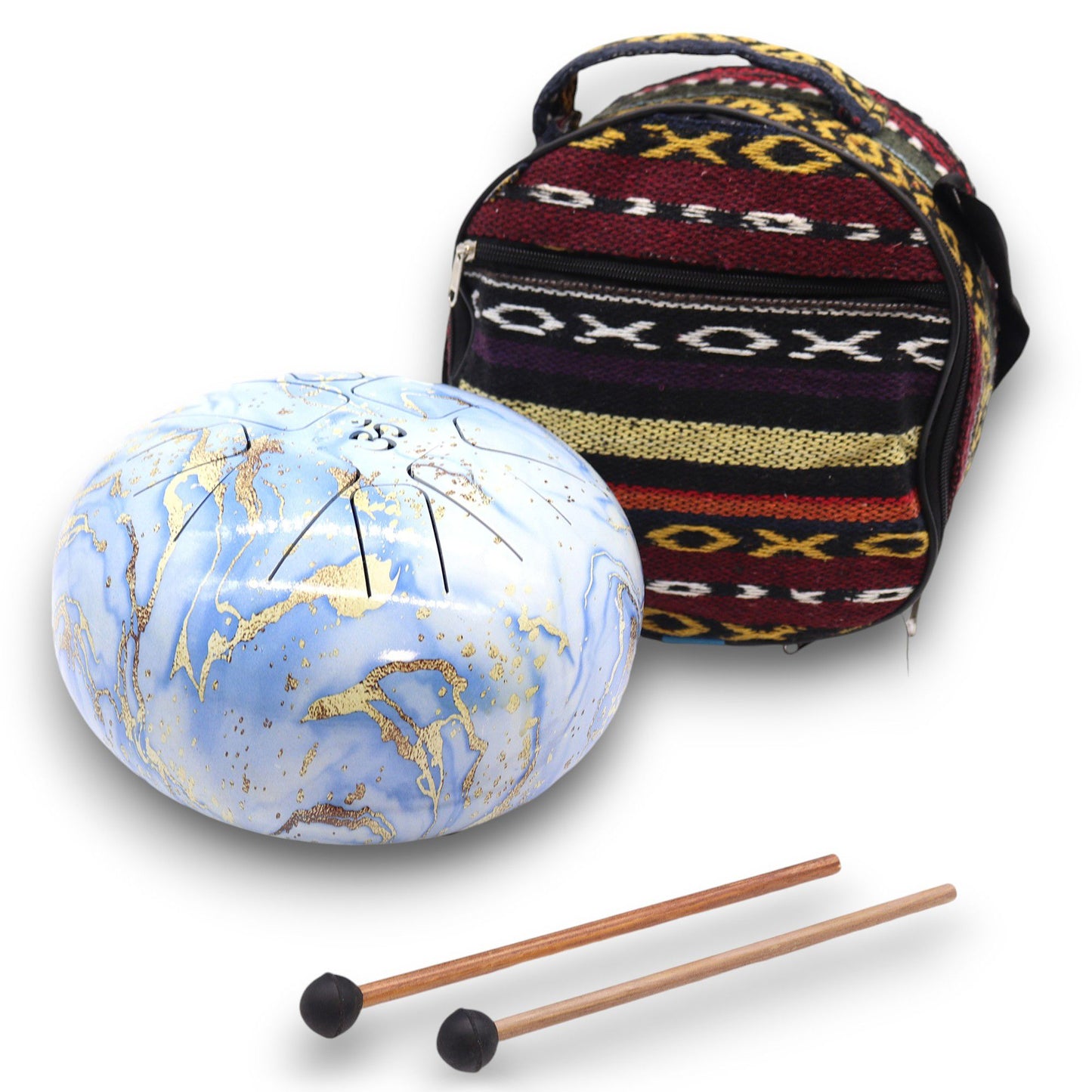 Medium Stalen Tongue Drum – Blue Sky (22x18 cm)