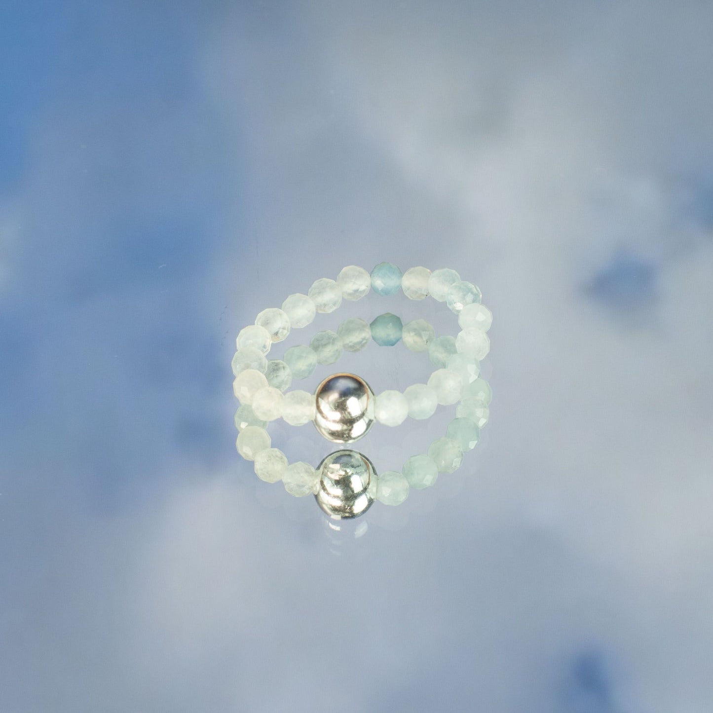 Nymph Spirit Edelstenen Ringset - Eindeloze Oceaan