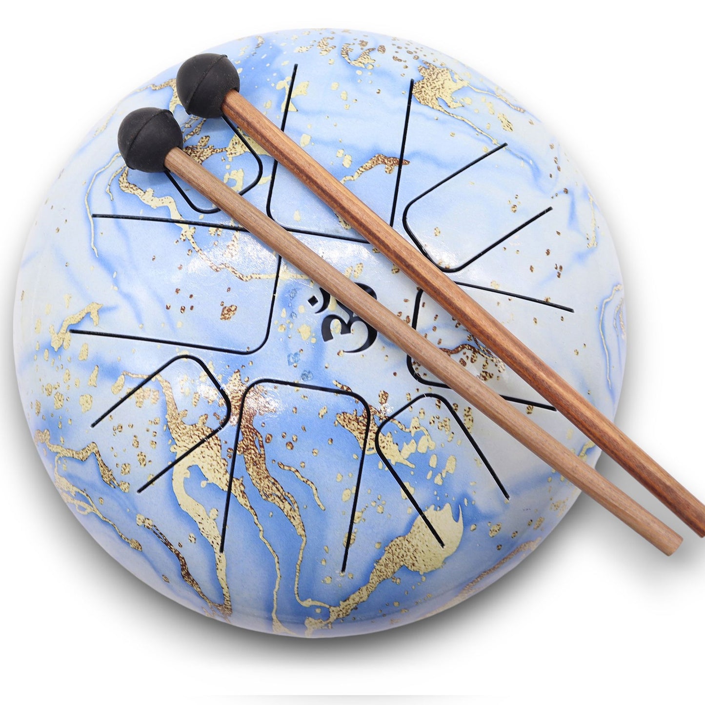Medium Stalen Tongue Drum – Blue Sky (22x18 cm)