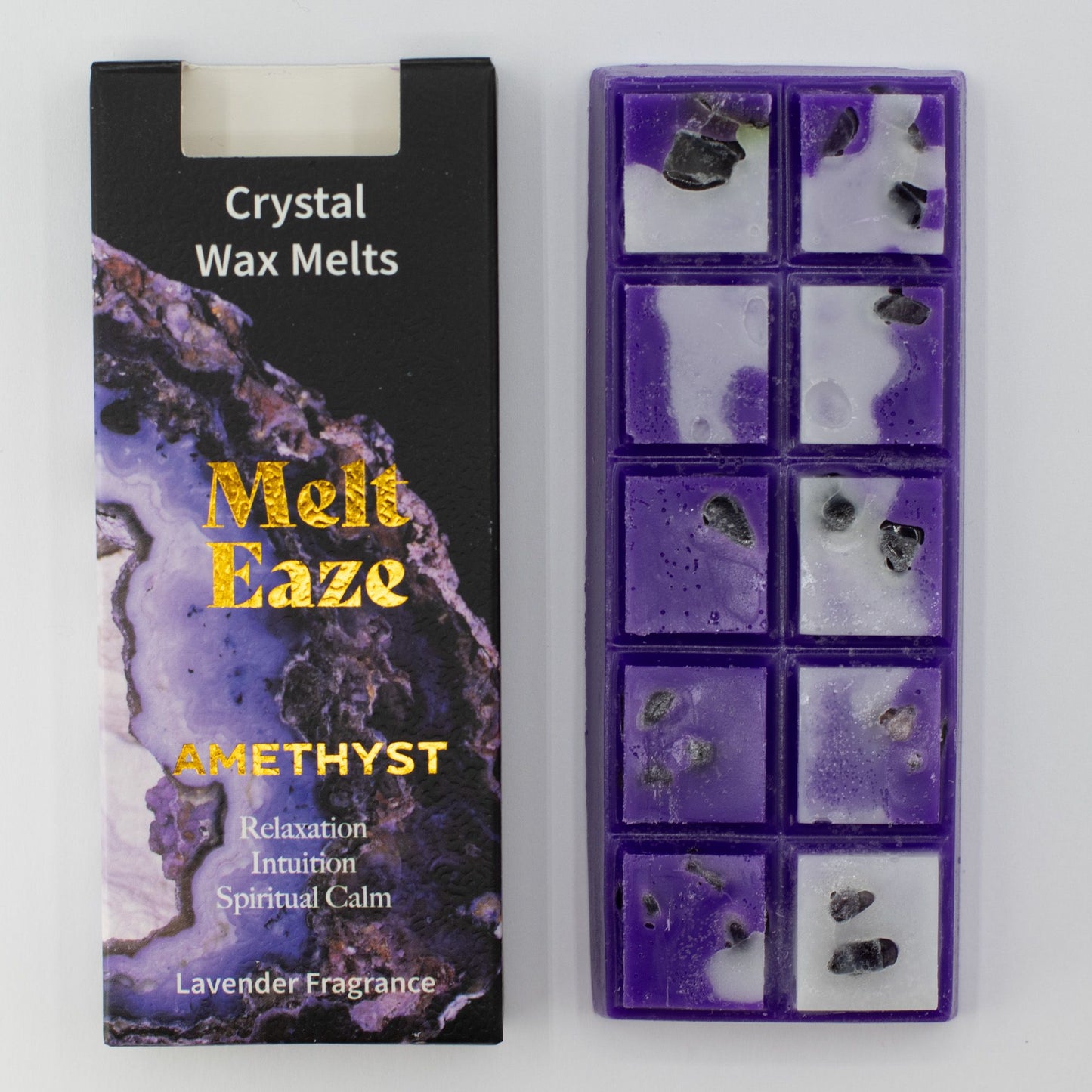 MeltEaze Amethyst Dream Wax Melts – Lavendelgeur met Amethist | Soul Studio M