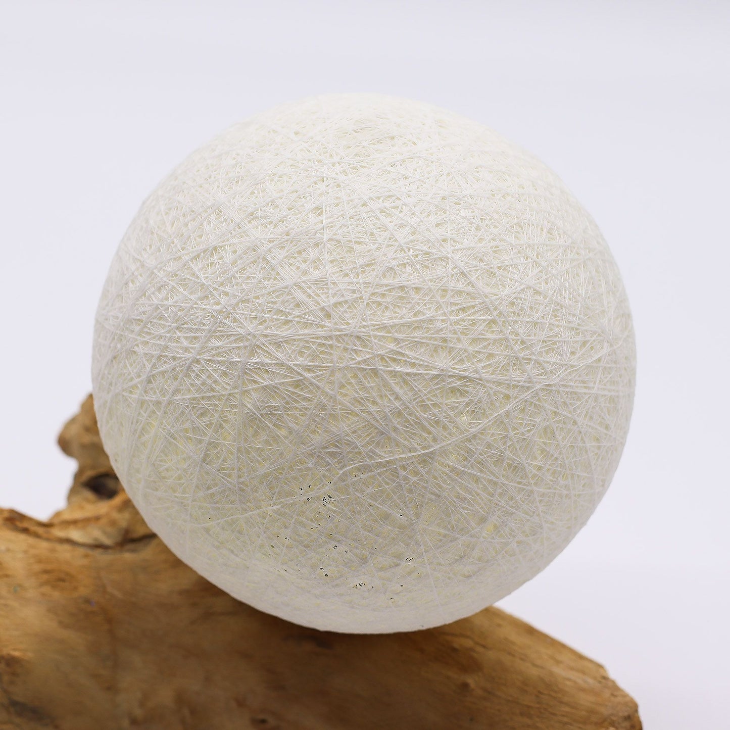 DriftGlow Lamp – Amber Craquelé Kap | Drijfhout Basis