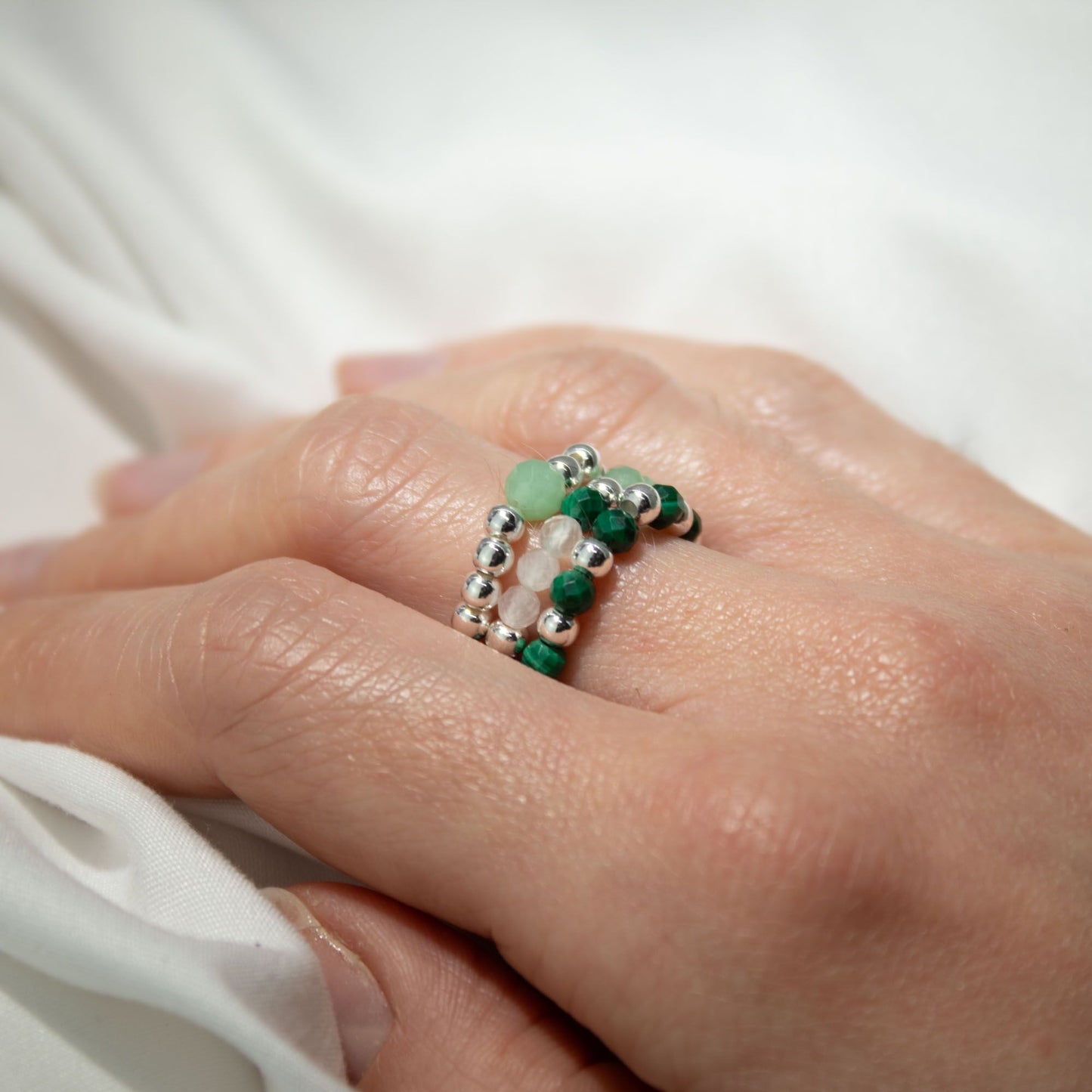 Nymph Spirit Edelstenen Ringset - Bosgeest